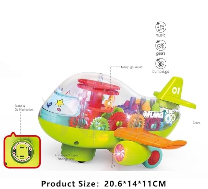 BABY AIRPLANE TOY WITH LIGHT AND MUSIC