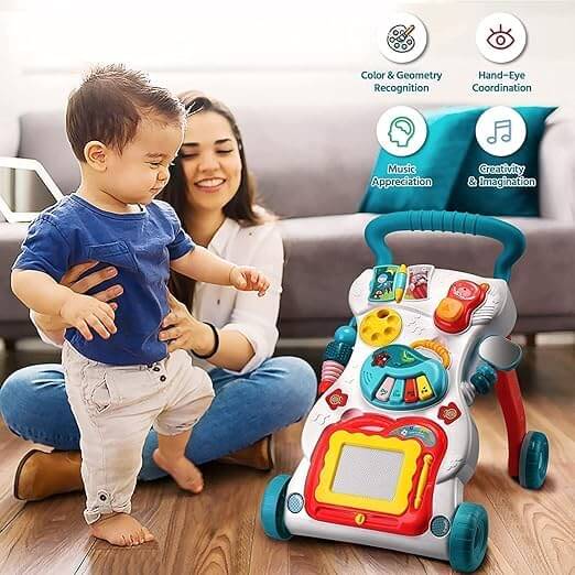 Huanger Education Musical Baby Activity Walker