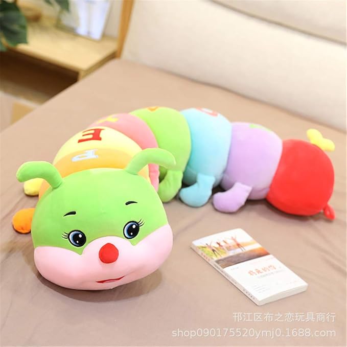 COLORFUL LOVELY SOFT CATERPILLAR PLUSH PILLOW