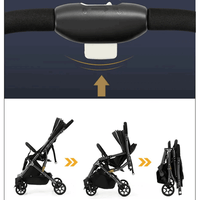 Thumbnail for LIGHT-WEIGHT FOLDABLE BABY STROLLER WITH TWO WAY HANDLE