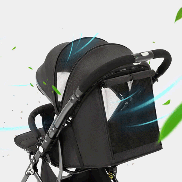 LIGHT-WEIGHT FOLDABLE BABY STROLLER WITH TWO WAY HANDLE