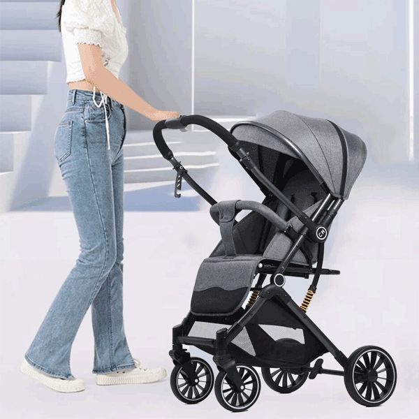 LIGHT WEIGHT FOLDABLE BABY STROLLER WITH TWO WAY HANDLE