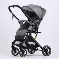 Thumbnail for LIGHT-WEIGHT FOLDABLE BABY STROLLER WITH TWO WAY HANDLE