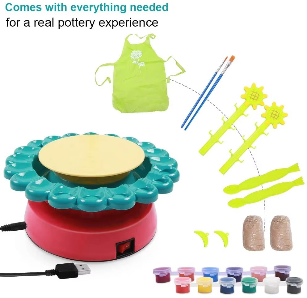 DIY SUNFLOWER POTTERY MACHINE