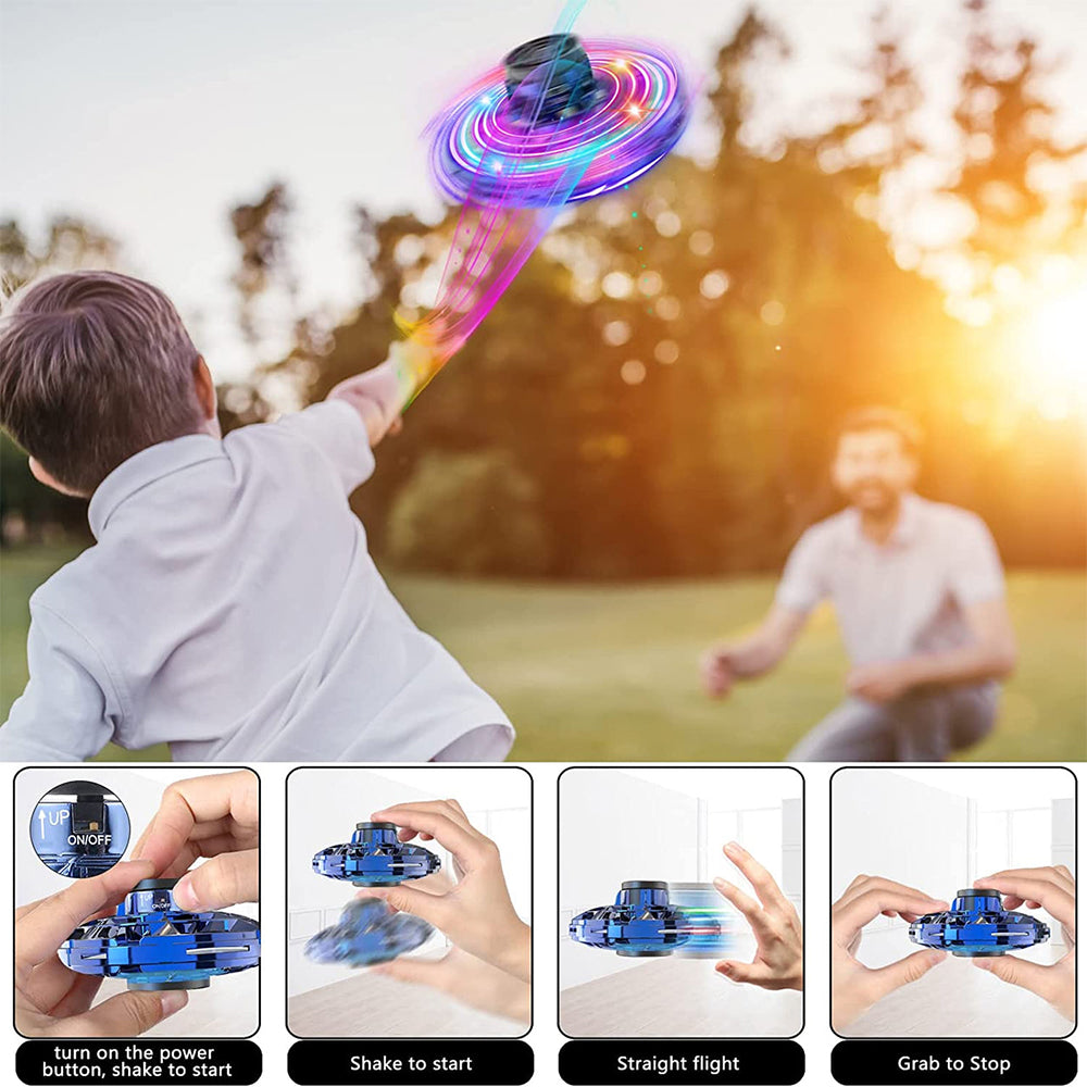 USB RECHARGEABLE FLYING SPINNER WITH LED LIGHTS