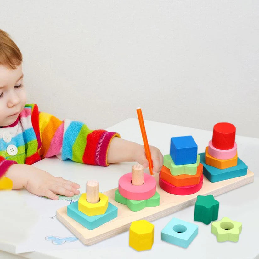 4 PCS - GEOMETRIC SHAPE SORTERS