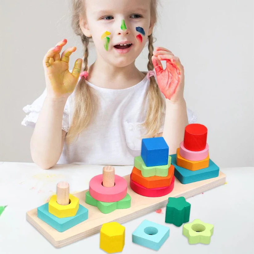 4 PCS - GEOMETRIC SHAPE SORTERS