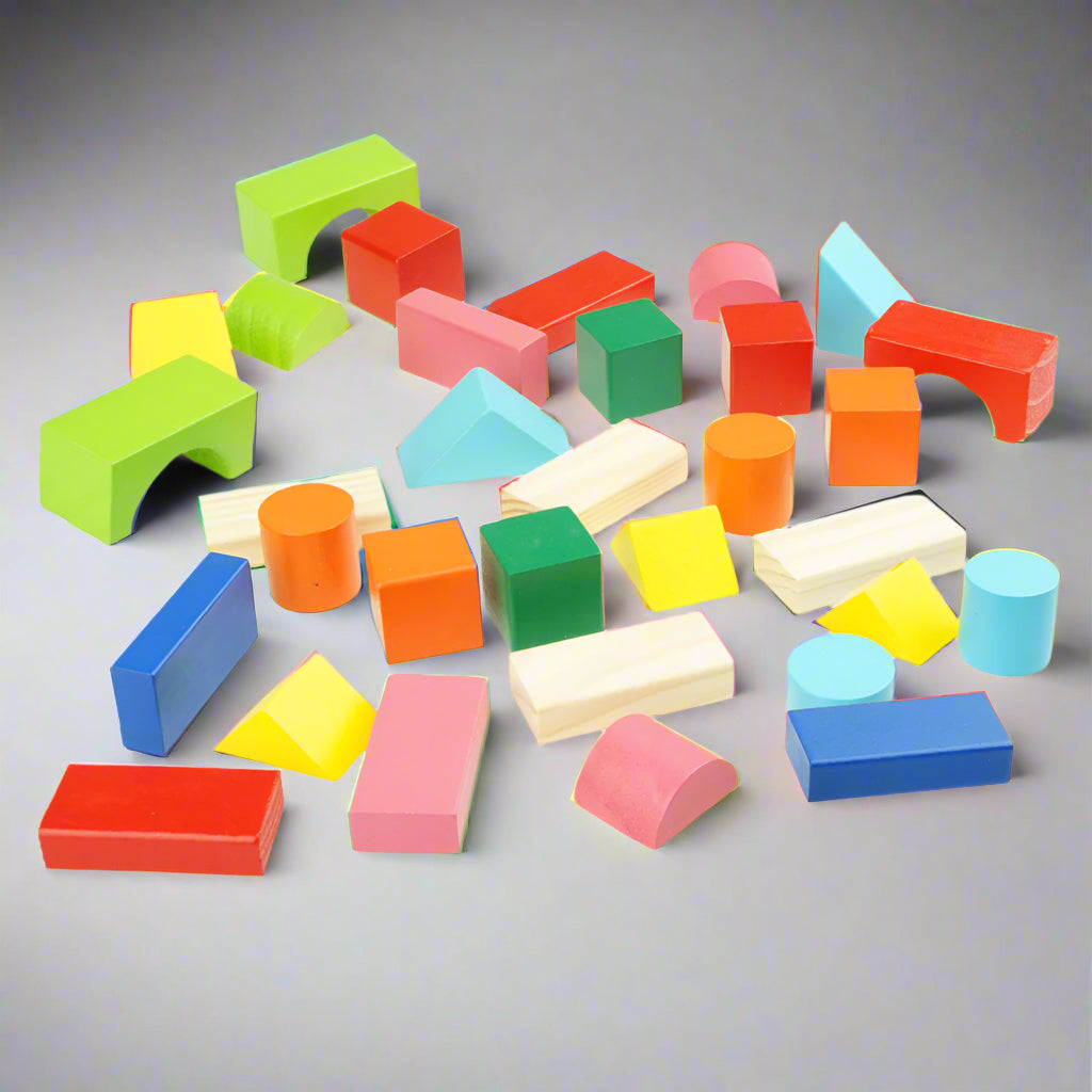 WOODEN CONSTRUCTION SORTER BLOCKS