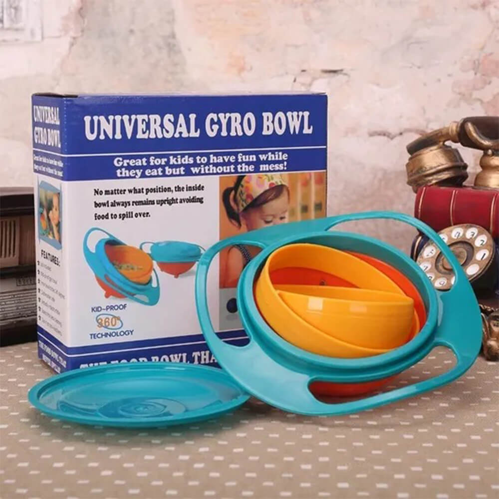 360 ROTATING UNIVERSAL GYRO NON SPILL BOWL