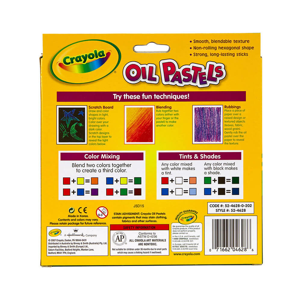 CRAYOLA OIL PASTELS COLOR  PACK OF 28