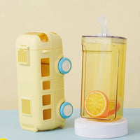 Thumbnail for PORTABLE BUS WATER BOTTLE WITH SILICONE STRAW