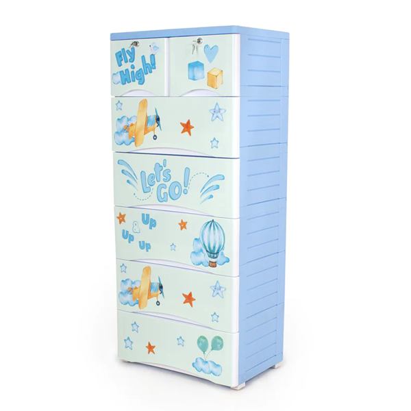 KIDS & BABIES STORAGE HOME BOX - 6 DRAWERS - FLY