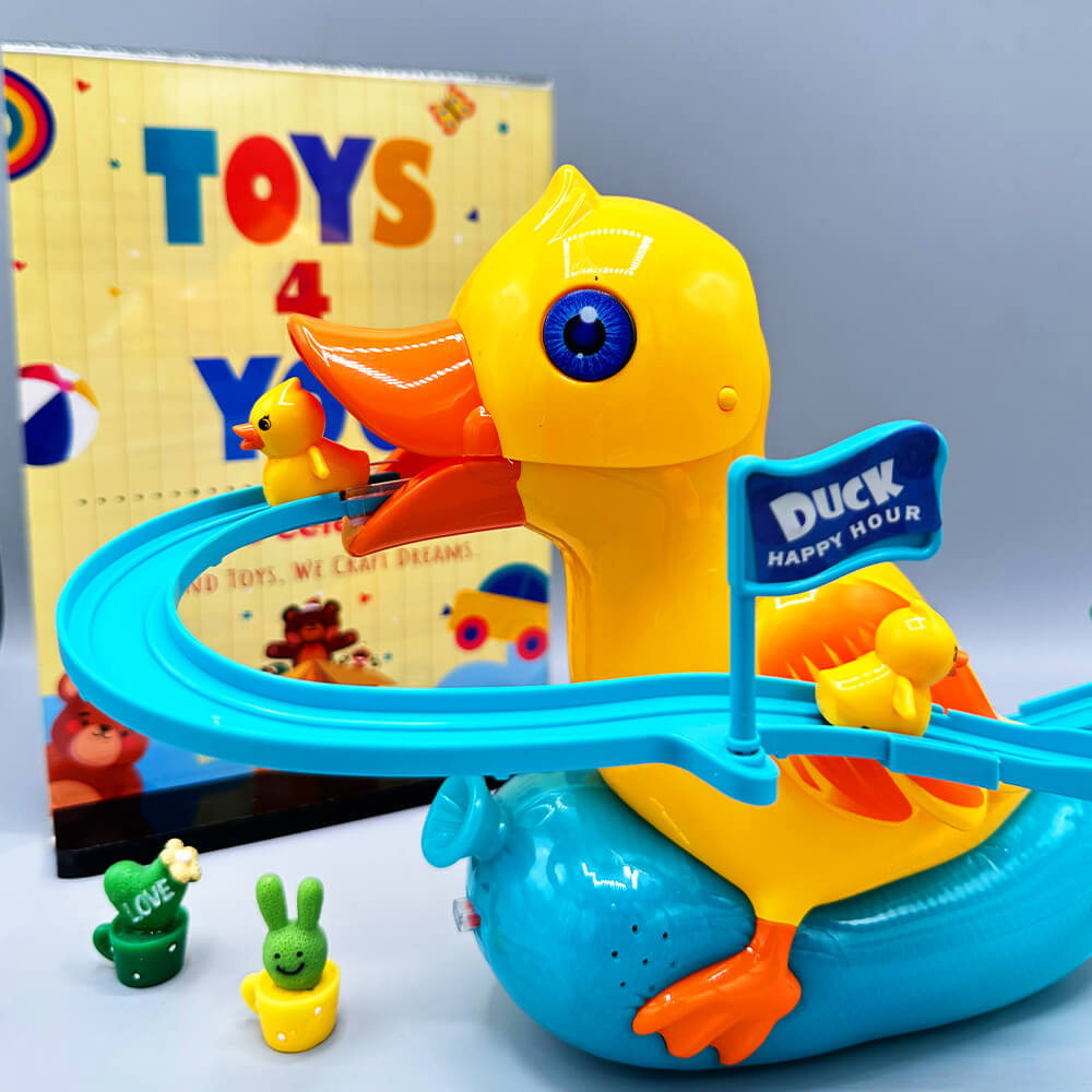 DUCK ELECTRIC TRACK SLIDE TOY