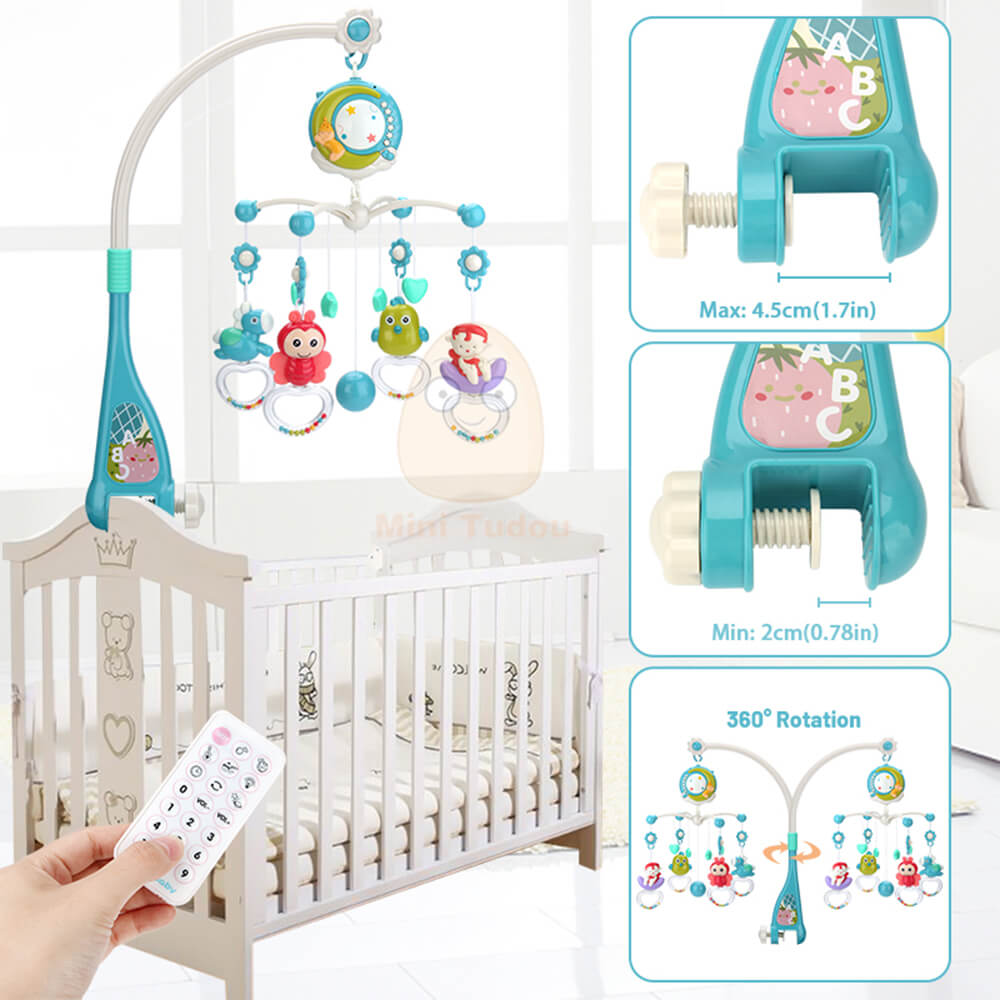 BABY BED BELL RATLE & COT MOBILE