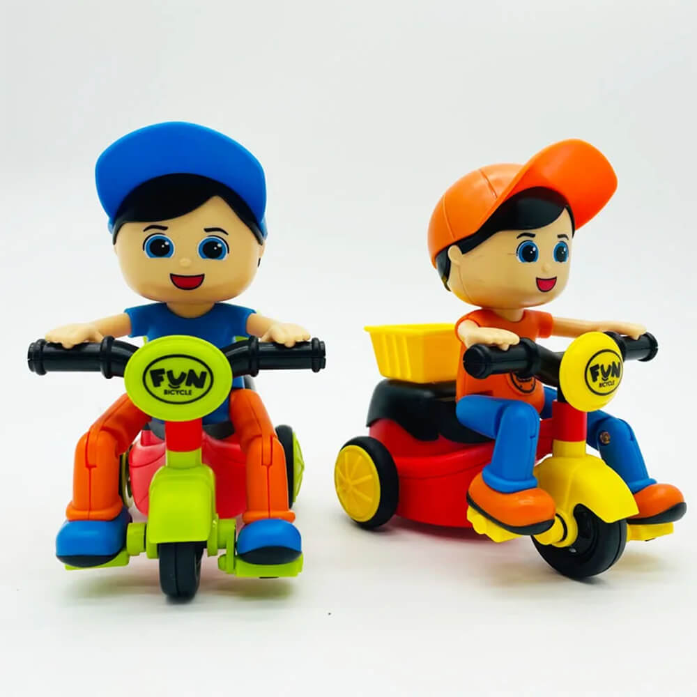 FRICTION POWERED CARTOON TRICYCLE ASSORTMENT