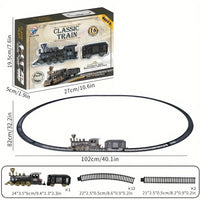 Thumbnail for CLASSIC ELECTRIC TRAIN SET WITH 2 CARRIAGES & TRACKS