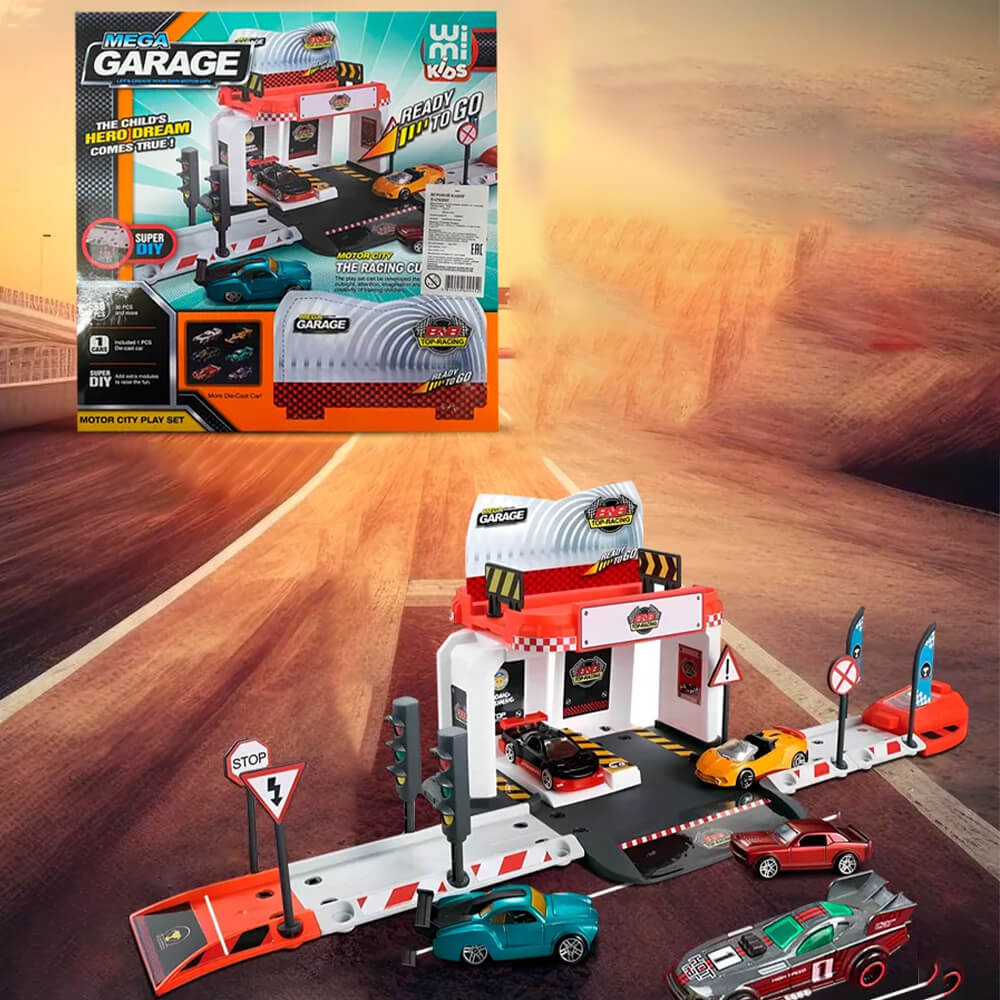 DIY MEGA GARAGE TRACK SET - 30 PCS