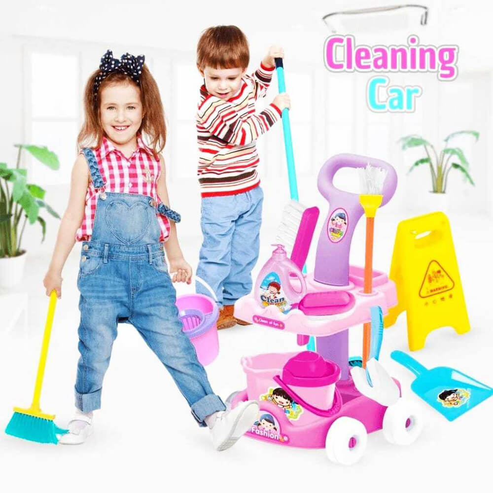 DIY CLEANING CART SET FOR KIDS