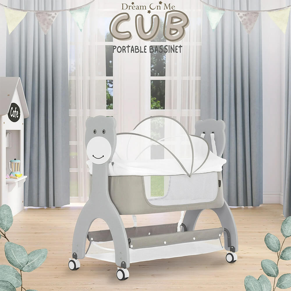 NEWBORN BABY CRADLE WITH CUTE BEAR DESIGN