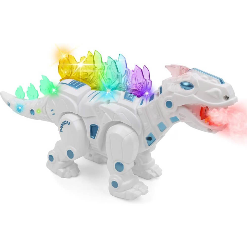 DINOSAUR WALKING ROBOT WITH FIRE SPRAY