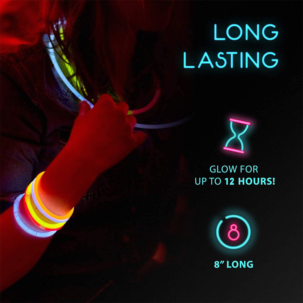 50 PCS - GLOW STICKS GLOW IN THE DARK