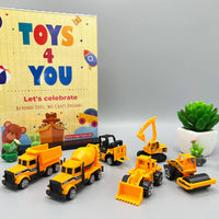 Thumbnail for KIDS MINI METAL CONSTRUCTION CAR COLLECTION - 6 PCS