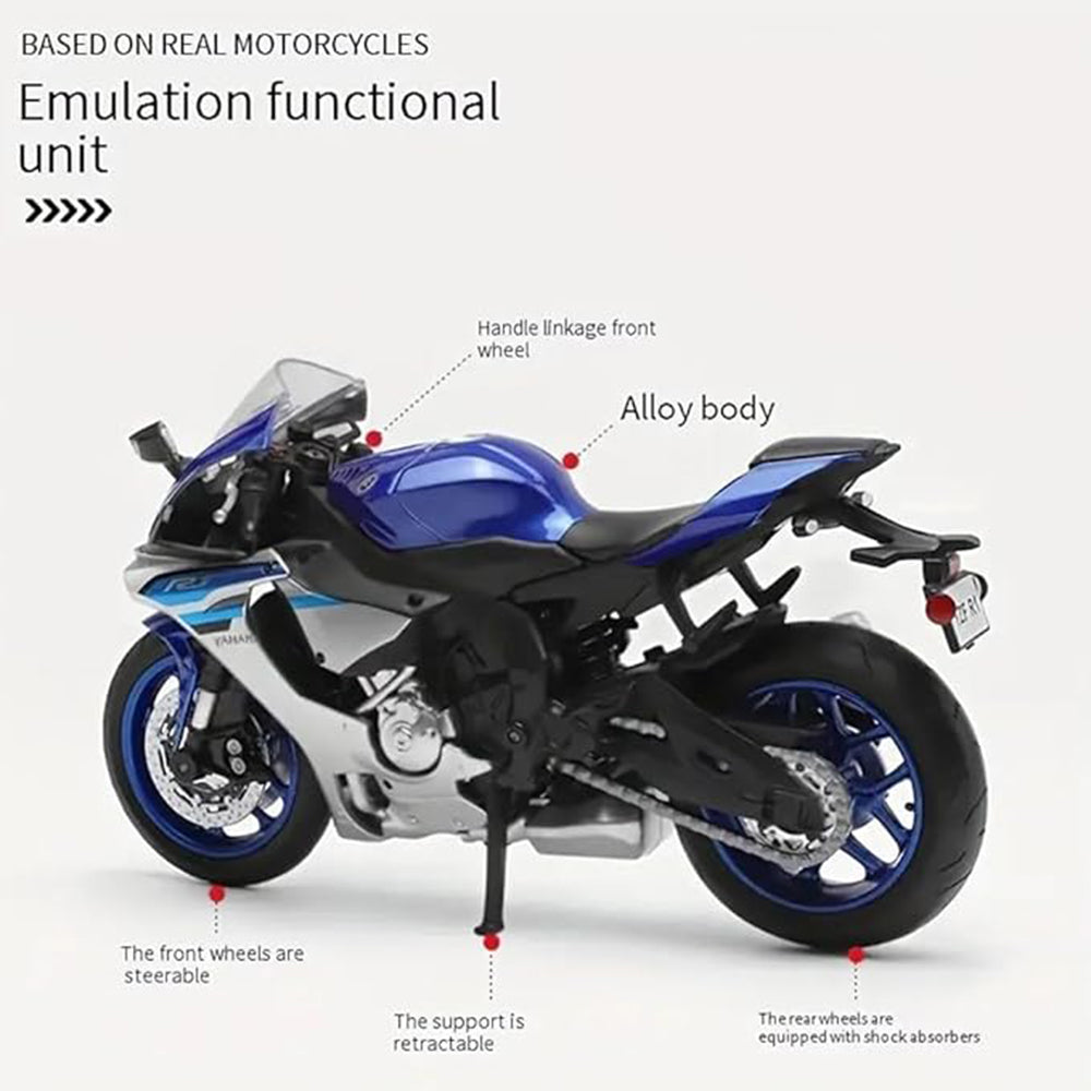 1:12 YAMAHA YZF-R1 ALLOY DIECAST MODEL