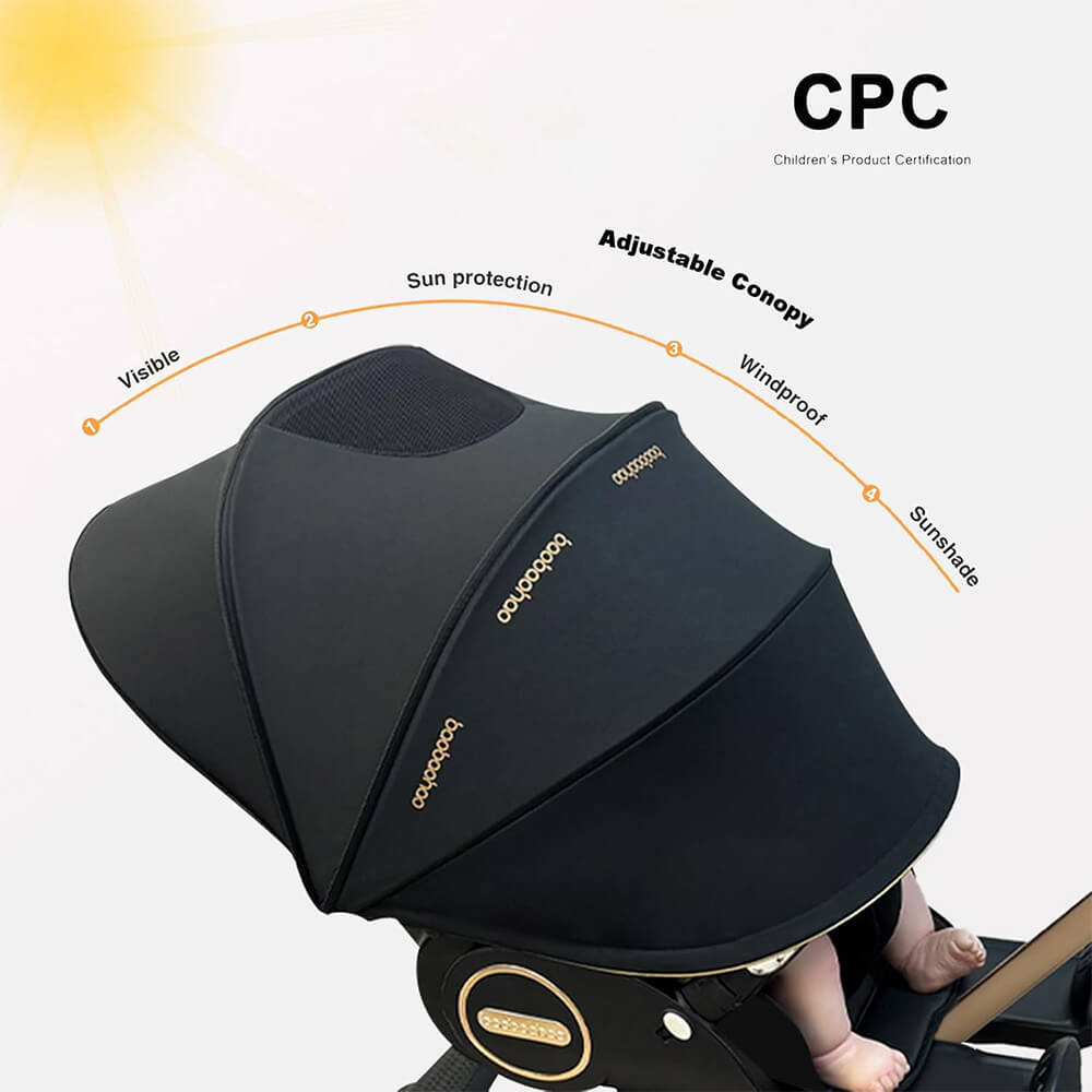 BAOBAOHAO LUXURY MULTI FUNCTION LIGHT WEIGHT BABY STROLLER