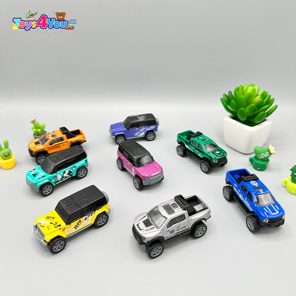 COOL OFF-ROAD ALLOY CAR - 8 PCS