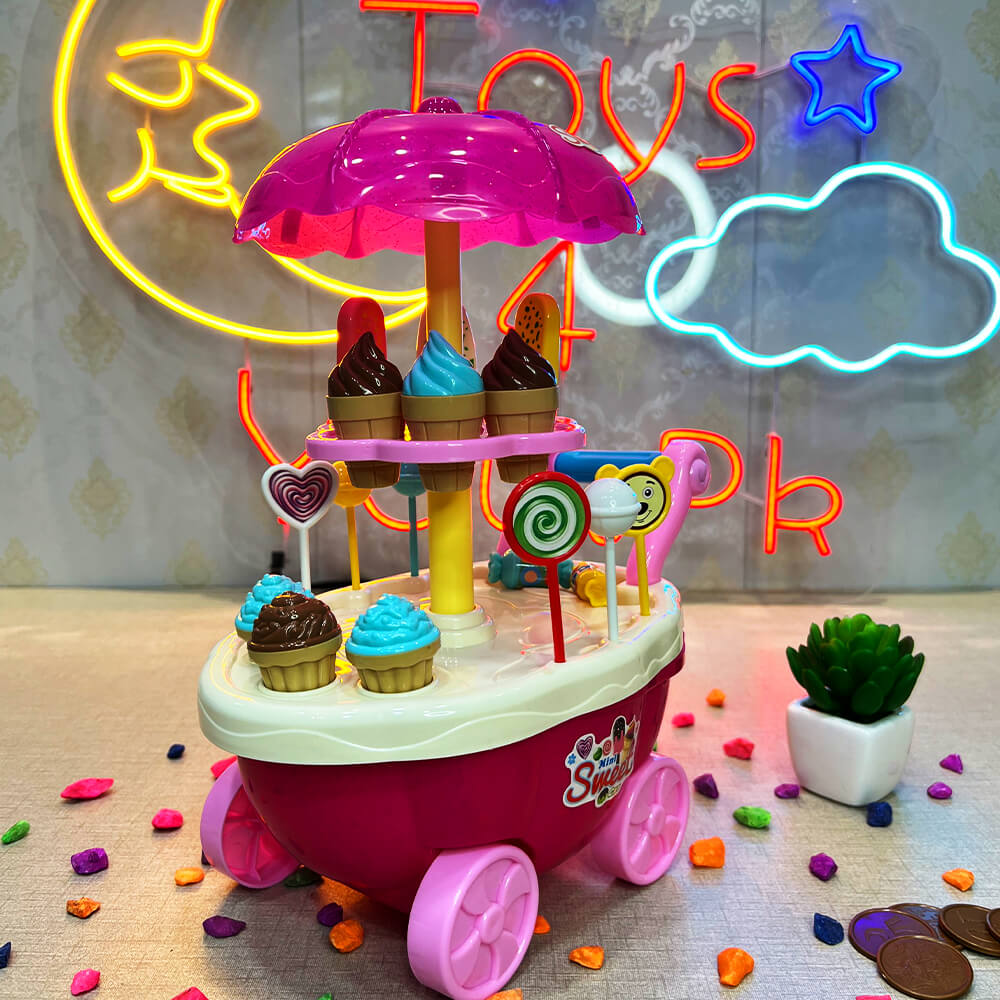 MINI SWEET ICE CREAM CAR - 38 PCS