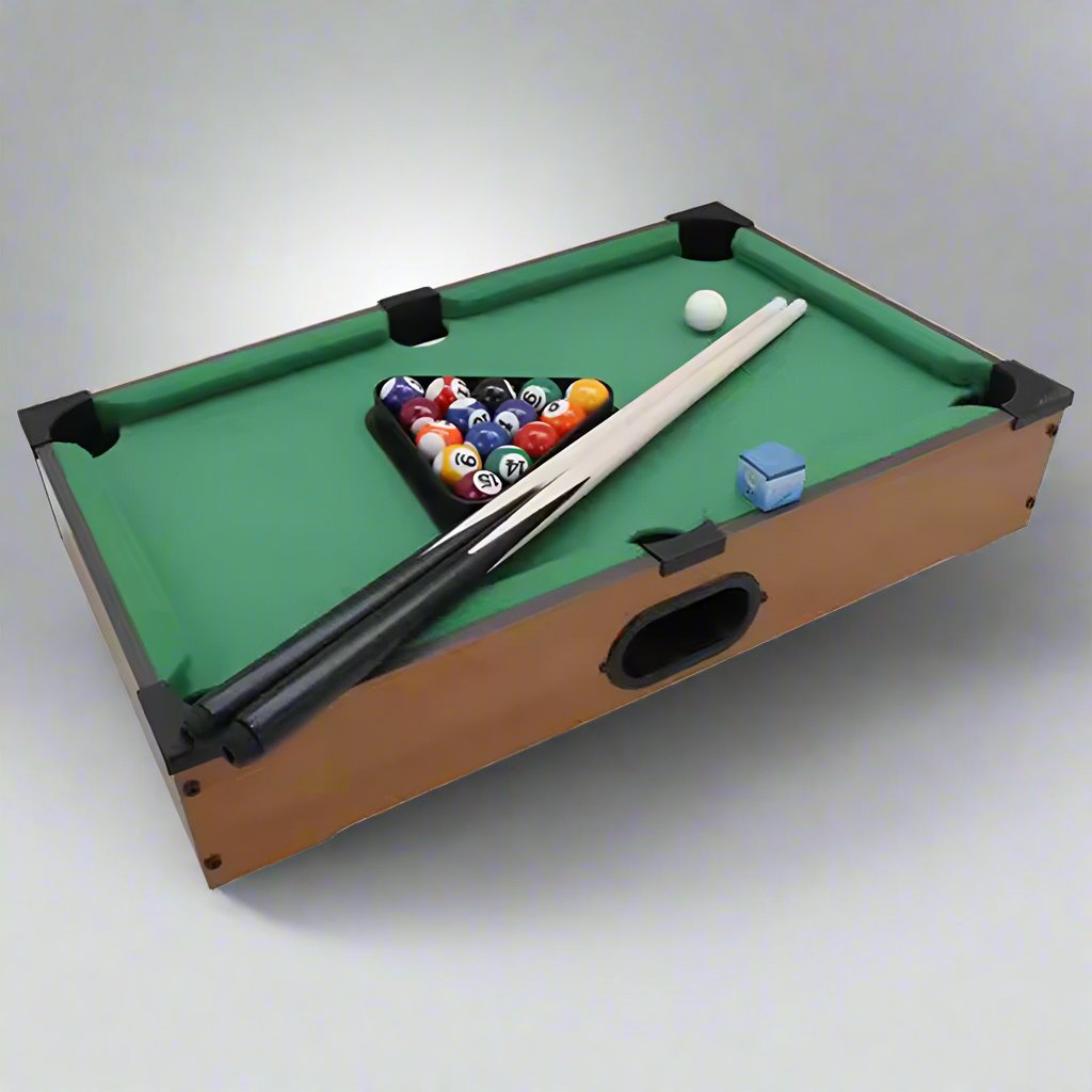 TABLETOP POOL MINI POOL TABLE WOOD BILLIARD SET