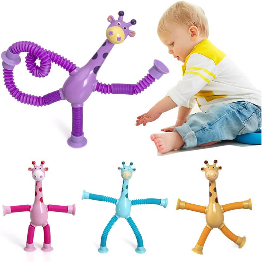 TELESCOPIC SUCTION CUP GIRAFFE TOY