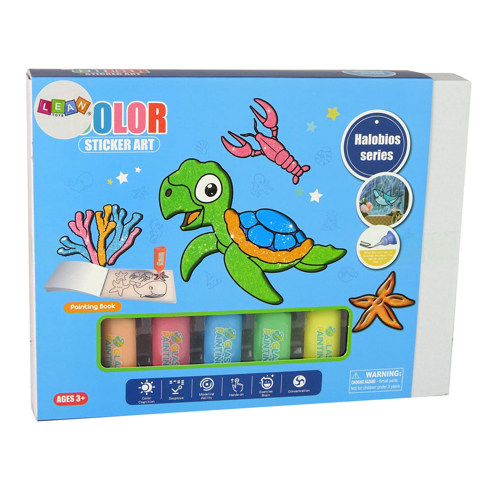 RAINBOW ADVENTURE - 10 PIECE MULTICOLOR COLORING BOARD GAME