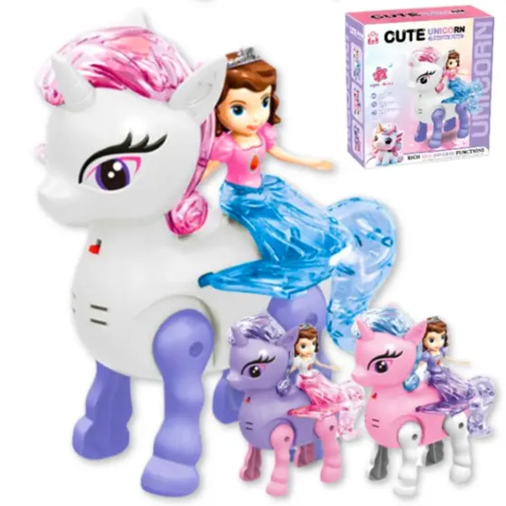 CUTE UNICORN PRINCESS WITH LIGHT & SOUND