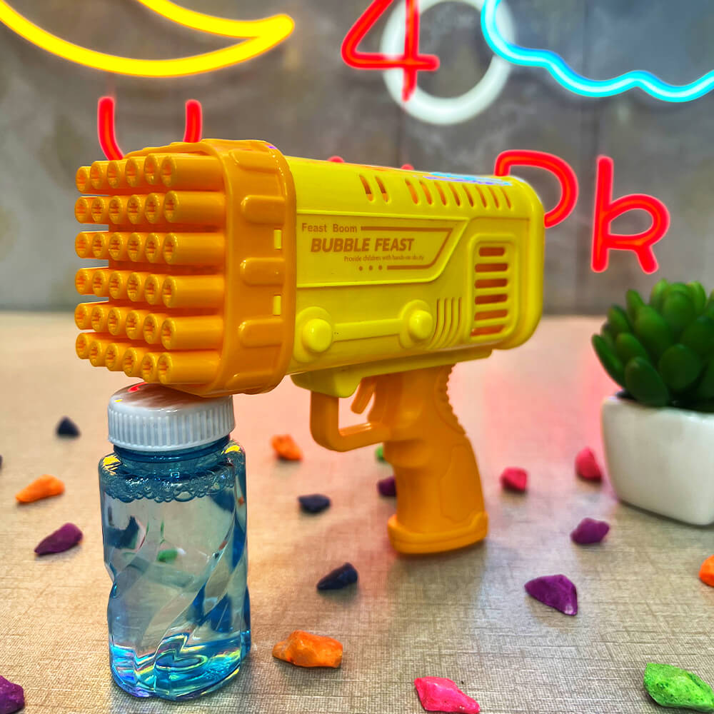 2 IN 1 BAZOOKA BUBBLE GUN