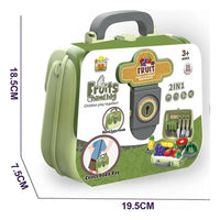 Thumbnail for FRUIT & VEGETABLES PORTABLE SUIT CASE PLAY SET