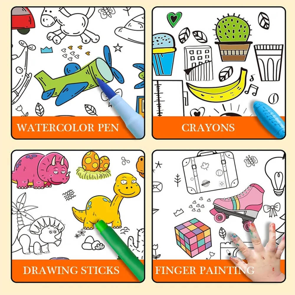 KID'S CREATIVE COLORING PAPER ROLL