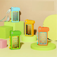 Thumbnail for DINASAOUR STRAW WATER BOTTLE WITH STRAPS FOR KIDS (480ML)