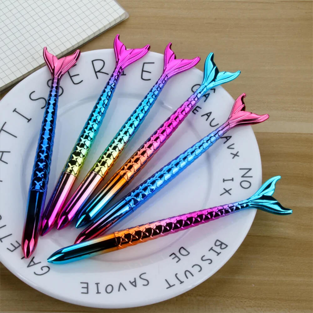 METALLIC RAINBOW MERMAID TAIL PEN