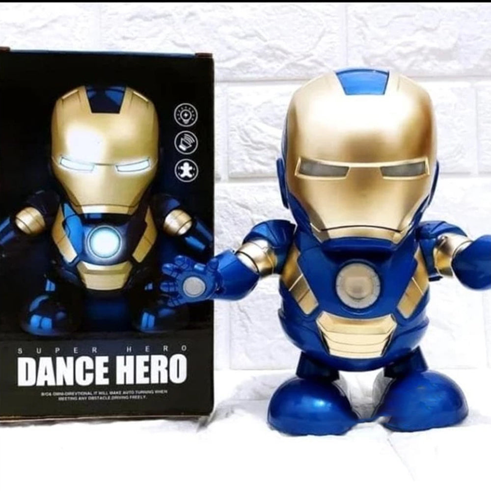 IRON MAN DANCING ROBOT WITH LIGHT & MUSIC TOY FOR KIDS