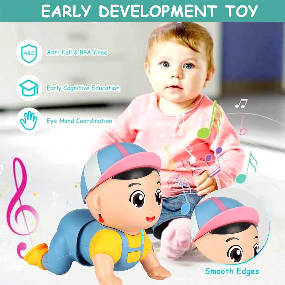 CUTE CRAWLING MUSICAL BABY TOY