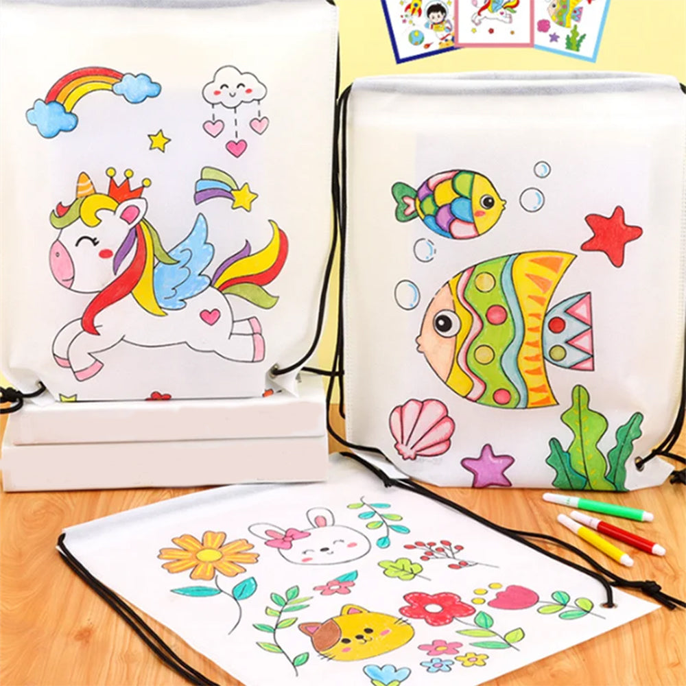 DIY COLORING BACKPACK FOR KIDS