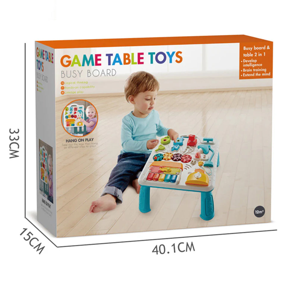 BUSY BOARD ACTIVITY TABLE WITH LIGHTS AND MELODIES