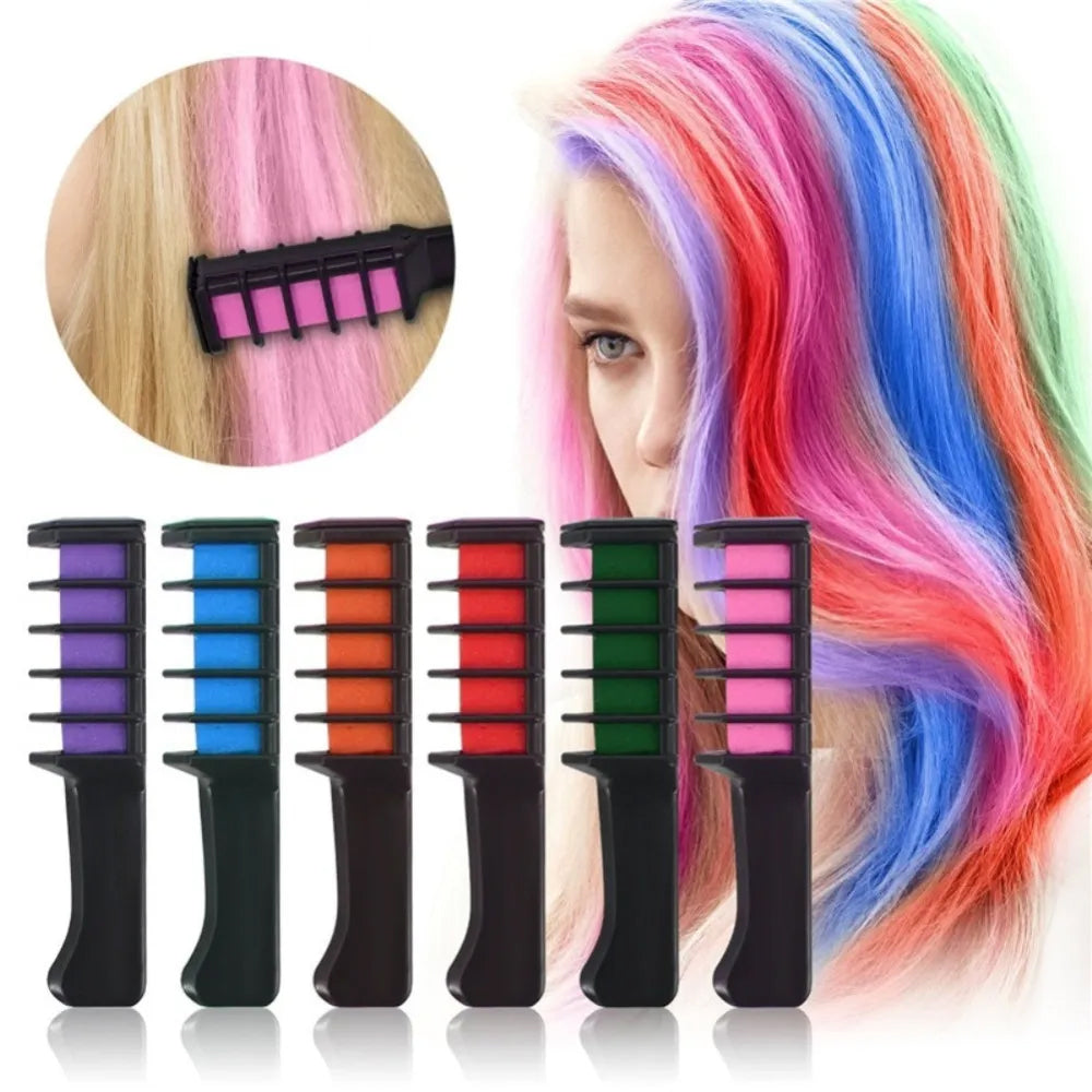 INSTANT BLENDABLE HAIR COLOR COMB - 6 PCS