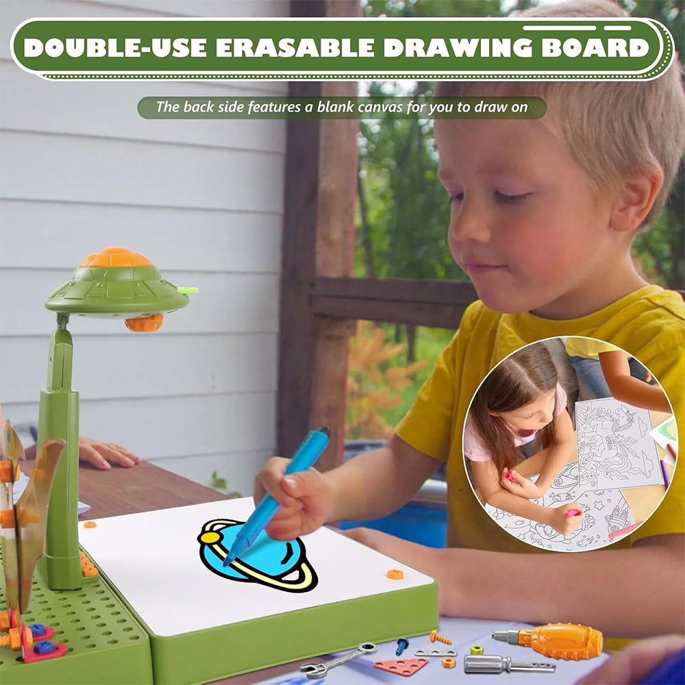 KIDS DRAWING PROJECTOR ART SKETCHER TRACE & DRAW SET