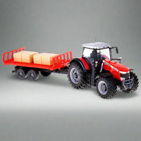 Thumbnail for BBURAGO MASSEY FERGUSSON TRACTOR WITH BALE TRAILER - 10CM