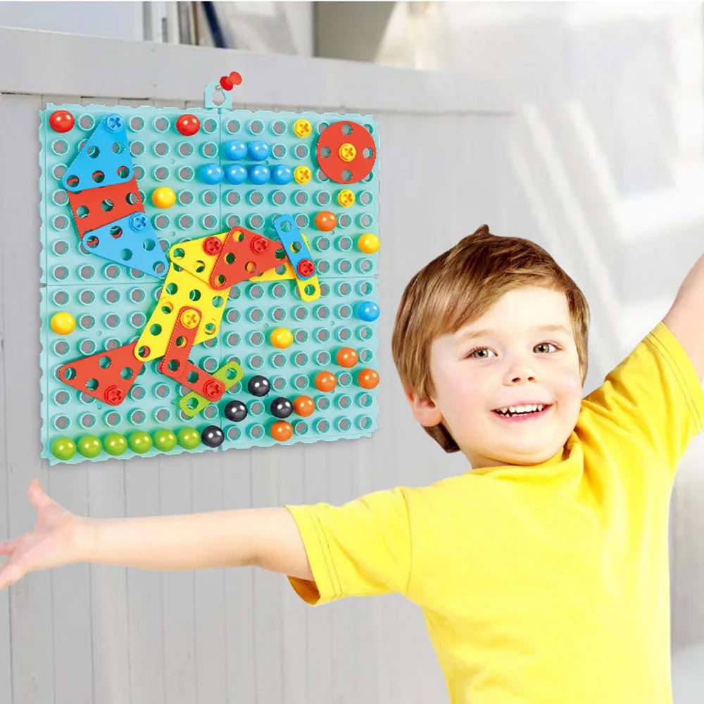 3D CREATIVE BUILDING BRICKS PUZZLE EDUCATIONAL TOY