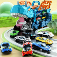 Thumbnail for 2 IN 1 DINOSAUR TRANSPORT TRUCK TRACK SET