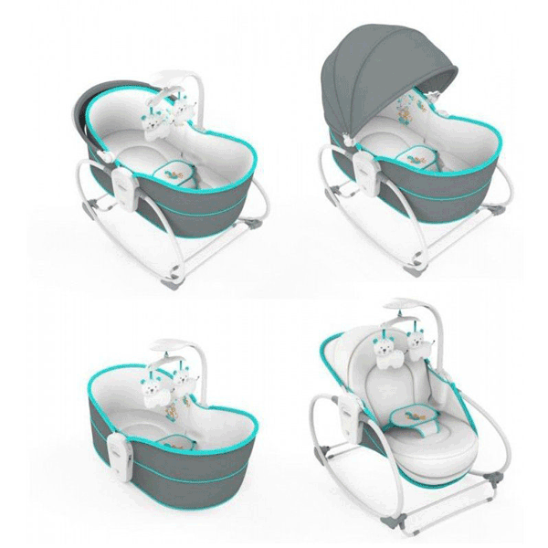 MASTELA DELUX 5 IN 1 BASSINET & ROCKER CHAIR