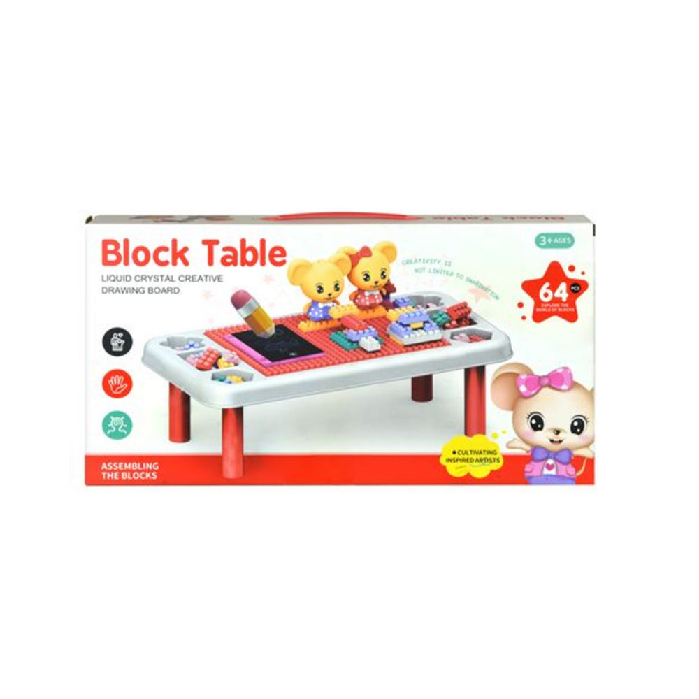 BUILDING BLOCK TABLE FUN  CREATIVE DRAWING BOARD